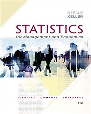 Solution Manual for Statistics for Management and Economics 11th Edition by Keller