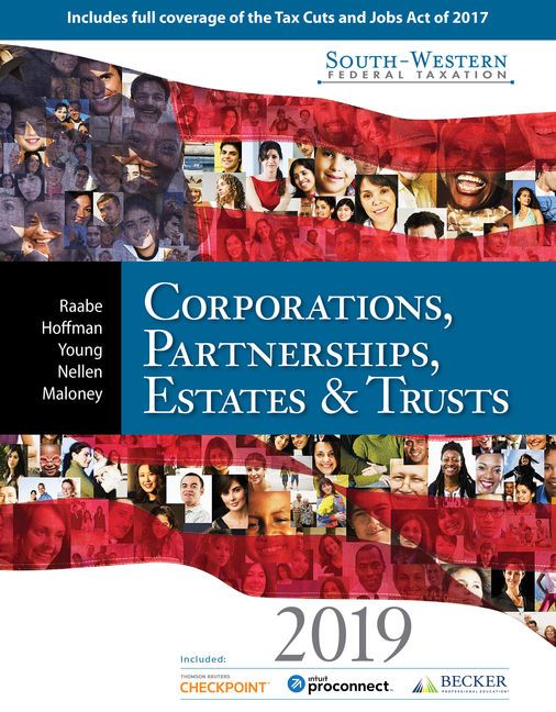 Western Federal Taxation 2019 Corporations Partnerships Estates