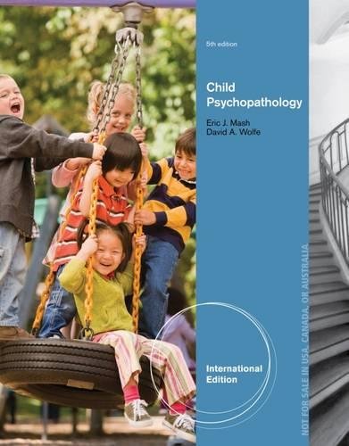 Test Bank For Abnormal Child Psychology
