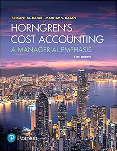 Horngrens Cost Accounting A Managerial