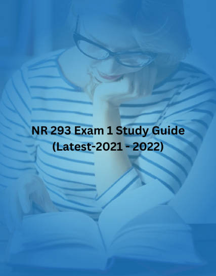 NR 293 Exam 1 Study
