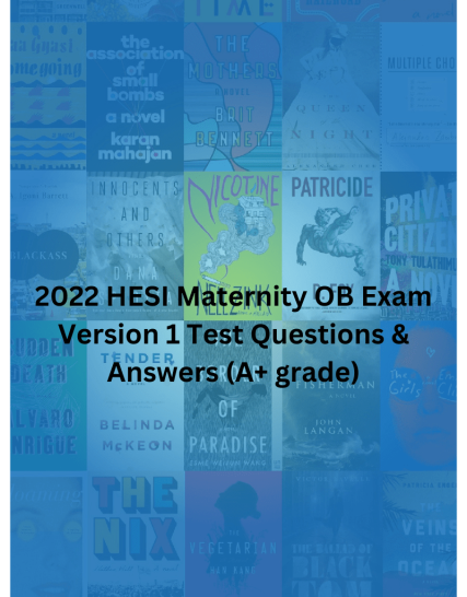 2022 HESI Maternity OB Exam Version 1