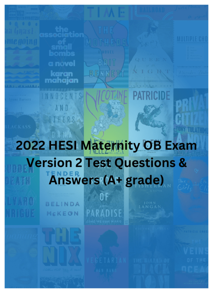 2022 HESI Maternity OB Exam Version 2