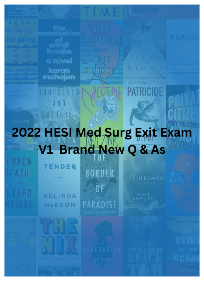 2022 HESI Med Surg Exit Exam V1