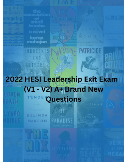 2022 HESI Leadership Exit Exam