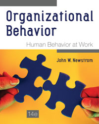 Organizational Behavior Human Behavior at Work John Newstrom 14th edition - Test Bank