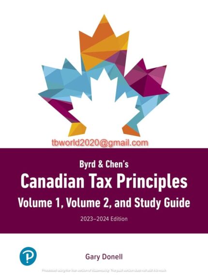 Byrd & Chen's Canadian Tax Principles