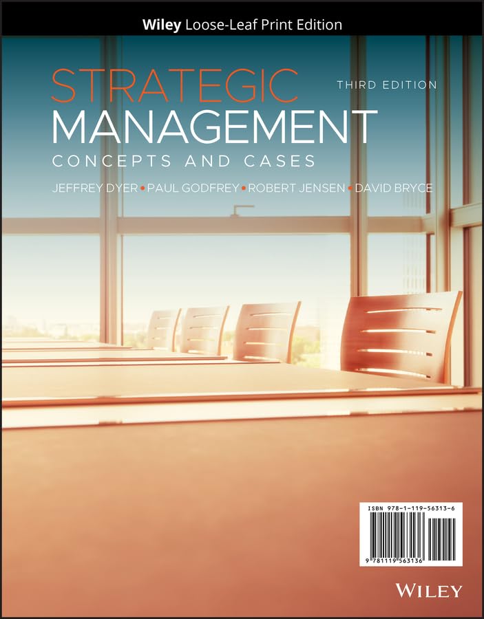 Solution Manual For Strategic Management Concepts And Cases