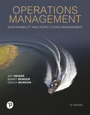 Operations Management Sustainability and Supply Chain Management 14th edition - Solution Manual